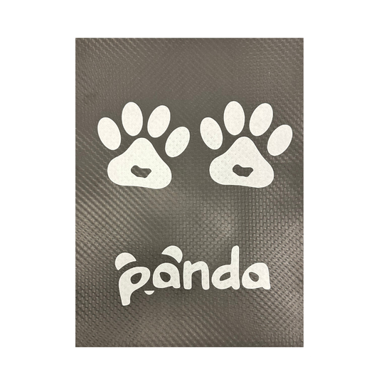 Panda paper floor mat